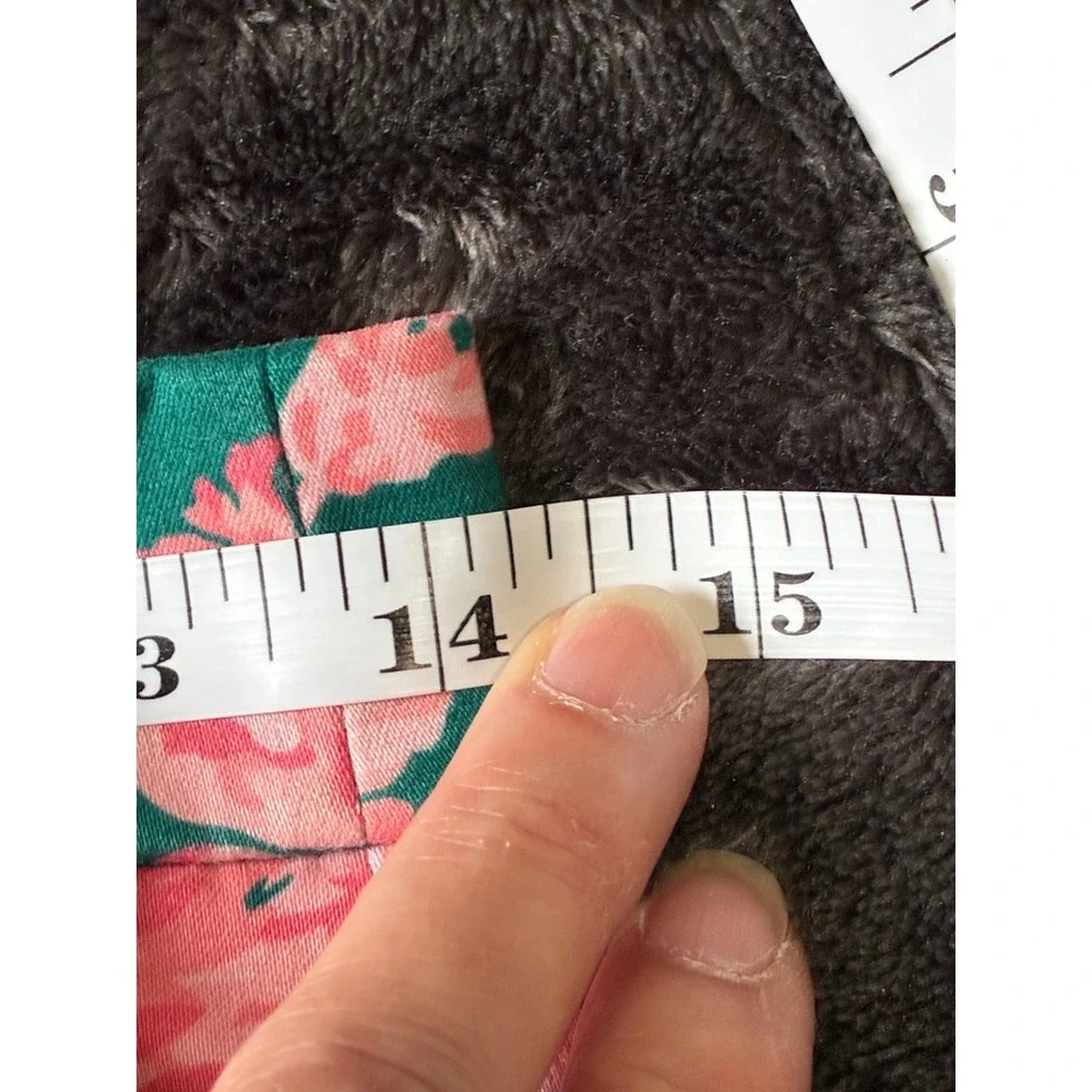 J.Crew Mercantile Teal Pink‎ Floral Pencil Skirt J6166 Size 00 (C7)